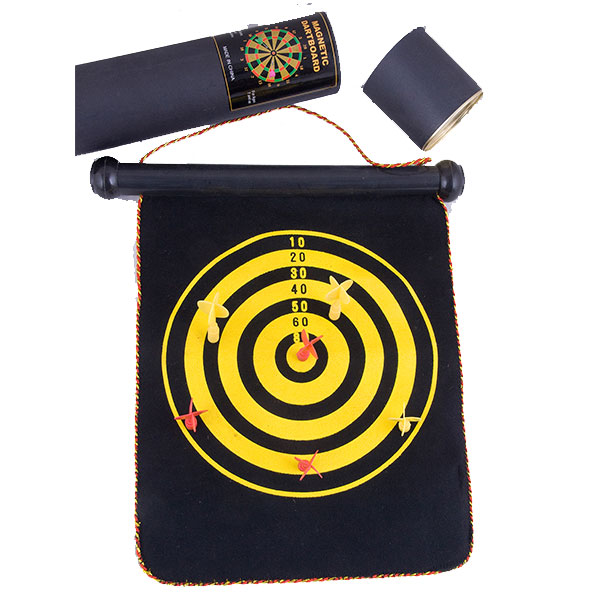 Dart Board Magnetic, Rolled Double Sided 9inch