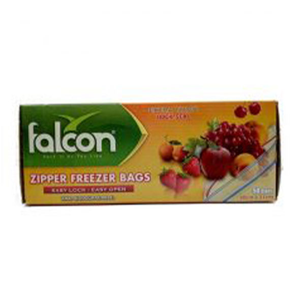 Freezer Extra Thick Zipper Bags 18 X 21 Cm, Pack Of 50 Bags, Ziplock Type