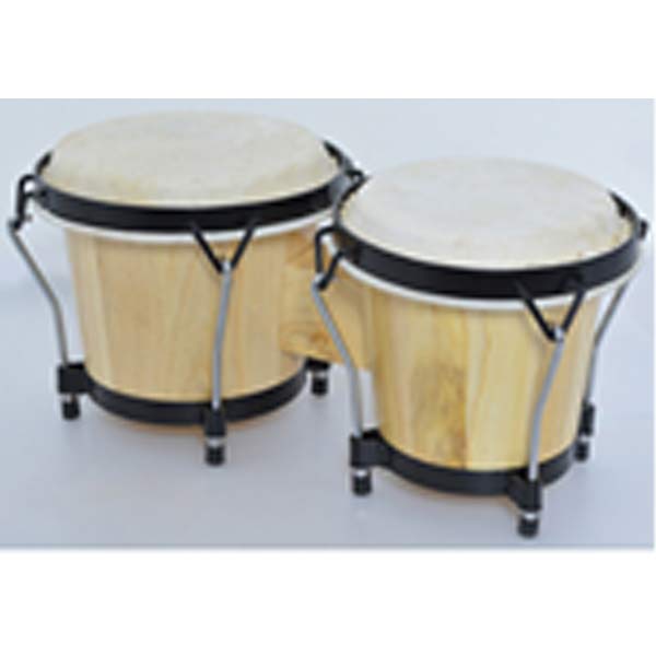 6inch 7inch Bongo Drum Natural Wood Color