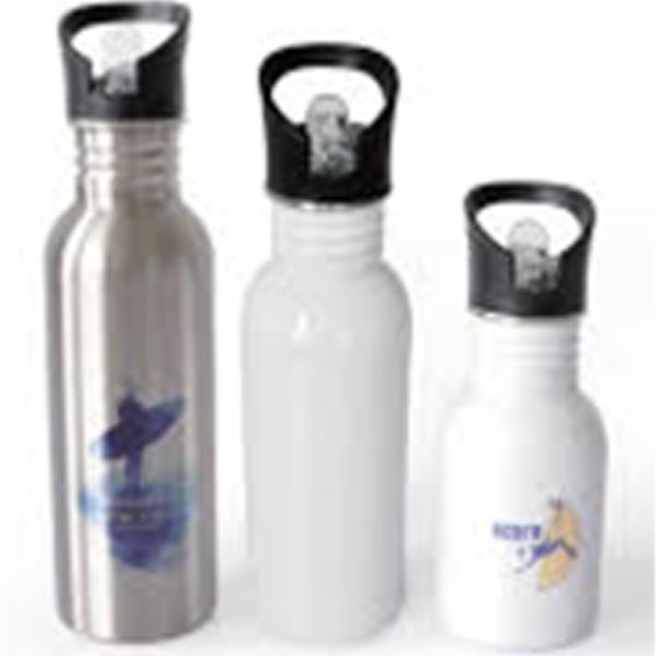 Sublimation Stainless Steel Bottle With Sipper -500ML white