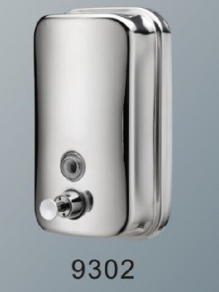 Stainess Steel Soap Dispenser 800ml, Wall Mounted, Size : 10.7X18.2X9.3cm