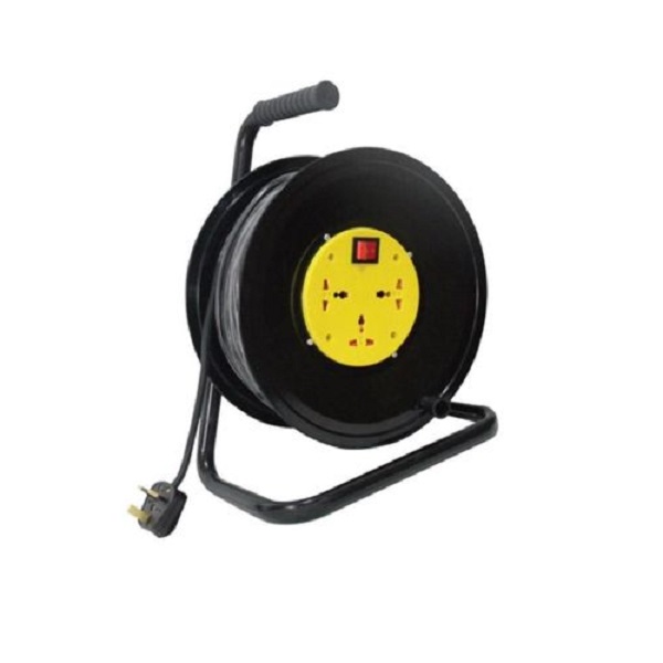Cable Reel With 50M Length H05Vv-F 3G1 4 Way Sunpower