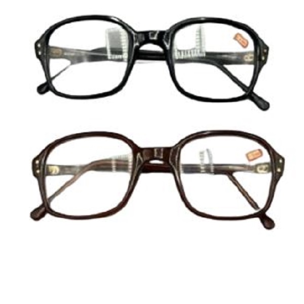 Reading Glasses 3.00 Power Plastic Frame, Black/Brown