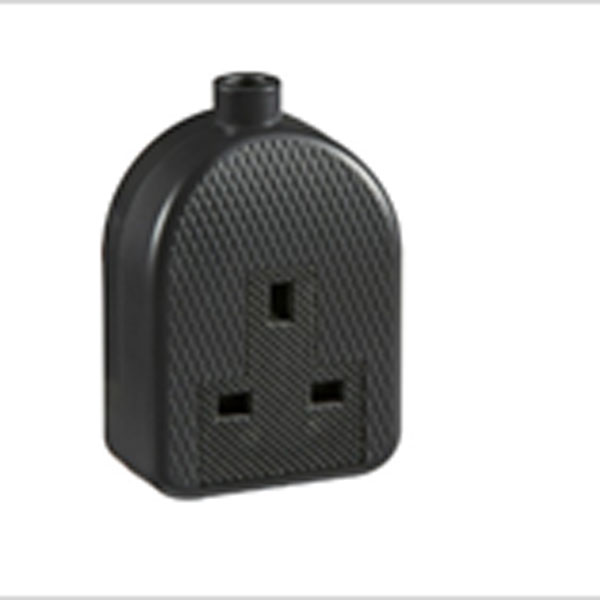 Trailing Socket Rubber 1Wat Deta Black