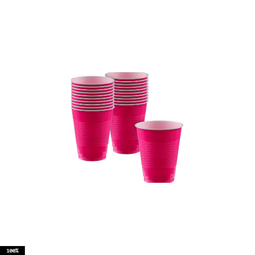 74 Dia 200ml Pink Coloured Cup, Pack Of 25