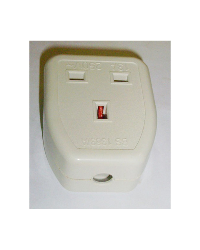 Single Gang Socket With Power Cable C13, Black, Terabit