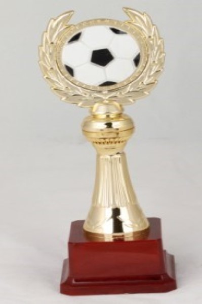 W005-A Budget Trophy A With Soccer Ball On Top