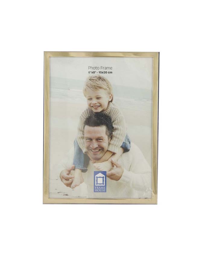 Gold Shiny Photo Frame Slim 5inchX7inch Pata