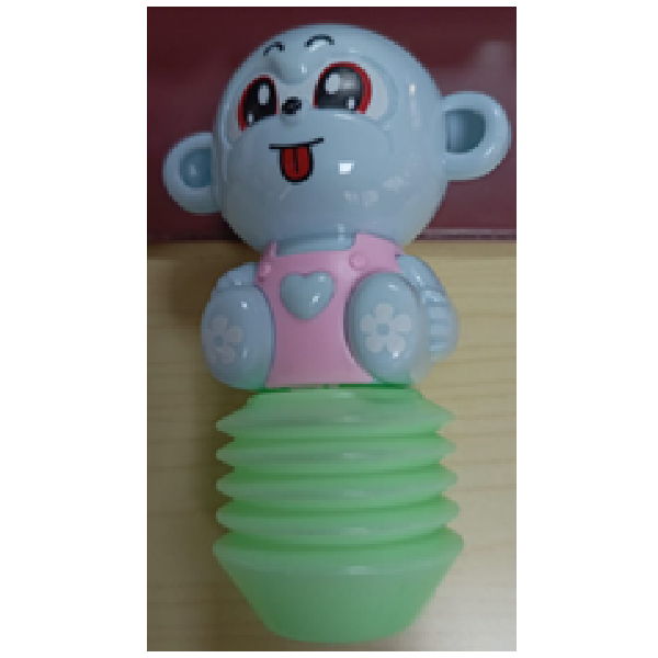 Rattle Monkey Figure In Blue, Squeeze To Make Sound Price Per Outer Of 6 Pcs