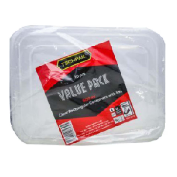 Punnet & Lid 5*7 Deep, Clear (T) (Sm Packing) - Pack Of 10 Pcs - 500Ml