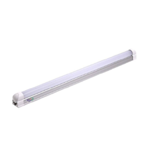 Led 4 Tube Light, W/White, Frosted/Clear Cover With Fitting - T5 20W Win