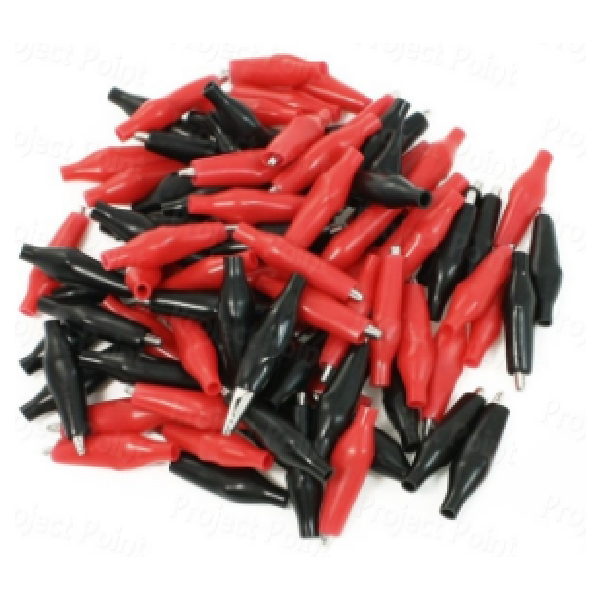 Crocodile Clip Red And Black Small