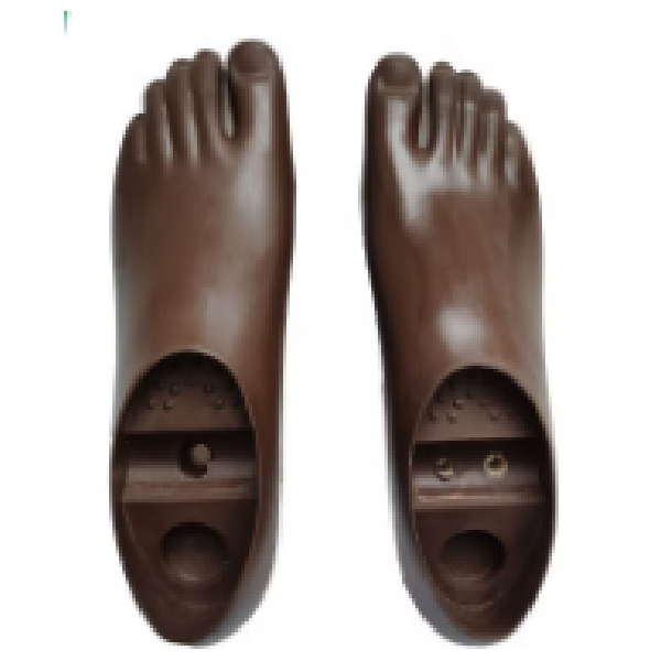 F800 Single Axis Dynamic Foot With Two Holes, With Big Toe Separate To Allow For Wearing Slippers 26 R Dark Brown