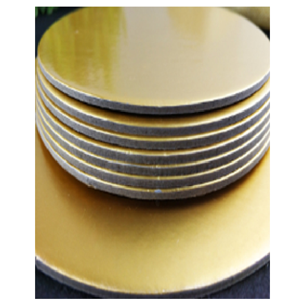 Round Cake Board, Golden, 10 Inch * 3Mm, 50Pcs/Pack