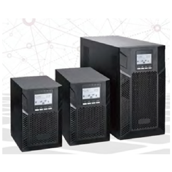 1500VA Online UPS Tower Type, PF0.9, LCD Display, 36Vdc Inbuilt 3*9Ah Battery, IEC Sockets, BS plug K-Star