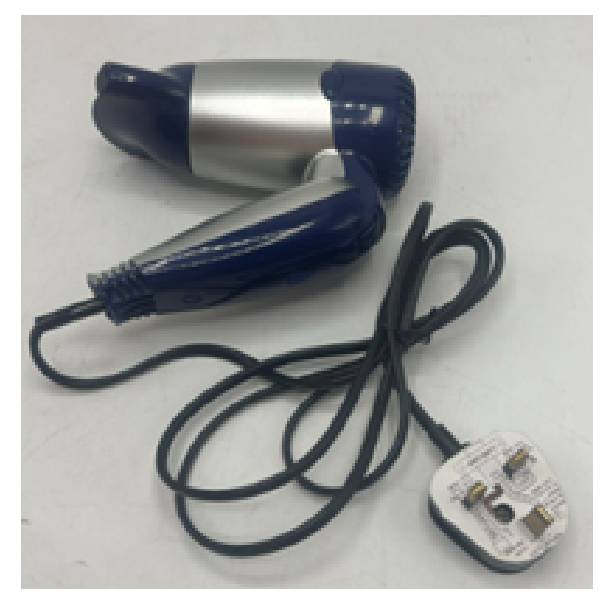 Traveliing Hair Drier, Blue Color With Bt Plug In White Box