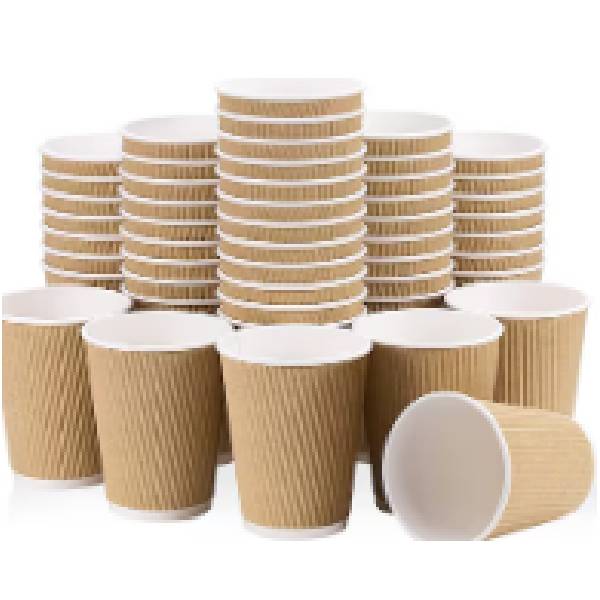 Paper Cup, 12Oz, Dark Brown, Pack Of 50 Cups