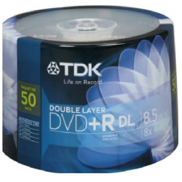 Dvd+R 8.5Gb Dual Layer In Spindle 10 Tdk
