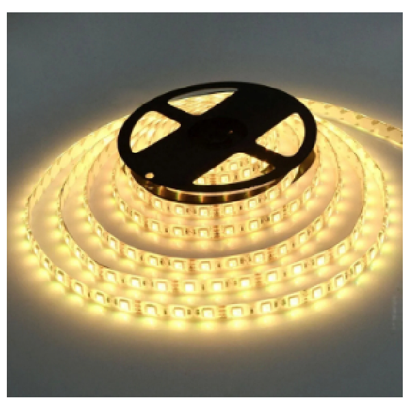 Led Strip Light 60Led/M, Warm White Non Waterproof - 5Meter With Driver On Blister Pack Win Win