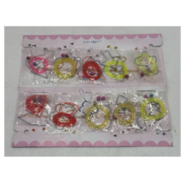 10 Pcs Shapes With Luminous String With Bead To Make Hanging