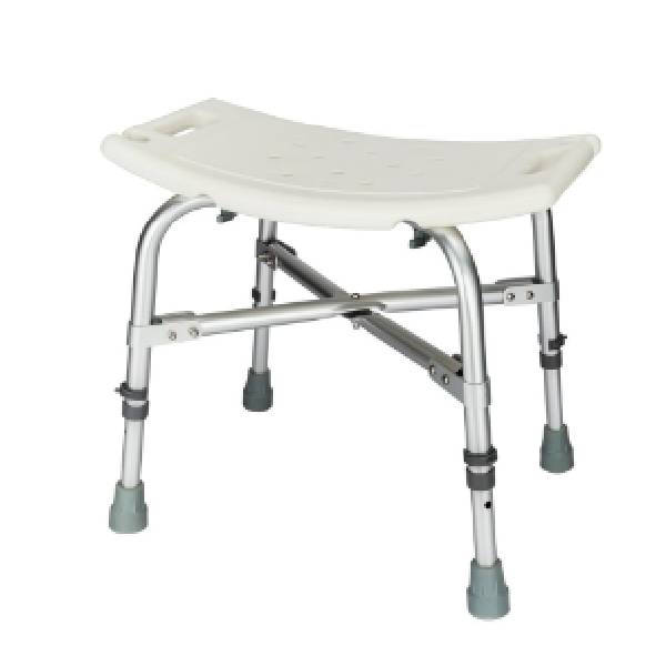 Aluminium Shower Chair, With Height Adjustable 36 To 54 Cm