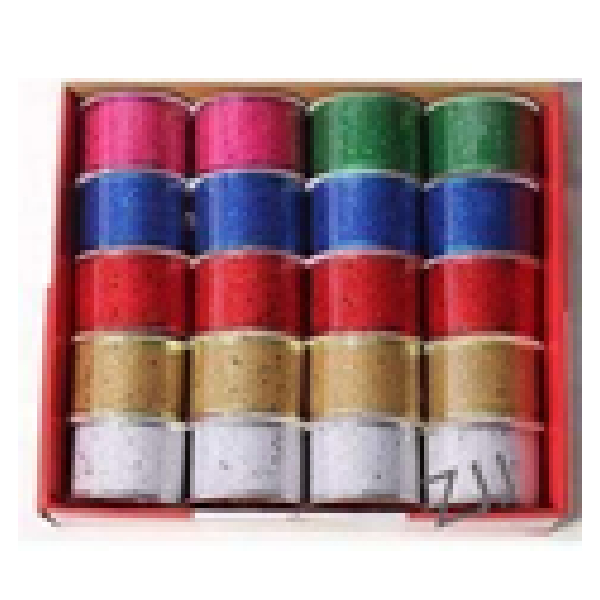 5cm*2.7m Sequin Mesh Ribbon Silver, Gold, Red, Blue, Green