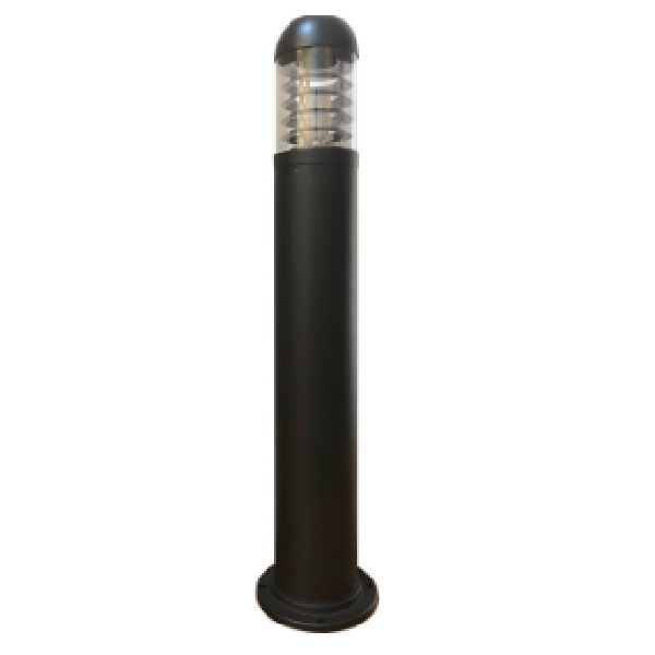 LED Bollard Light Height 600mm, 7Watts Dia:108mm, Sand Black/Gray, Win Win