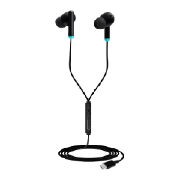 Cliptec Type-C In-Ear Earphone With Mic & Controller (C-Tone)-Black/Blue
