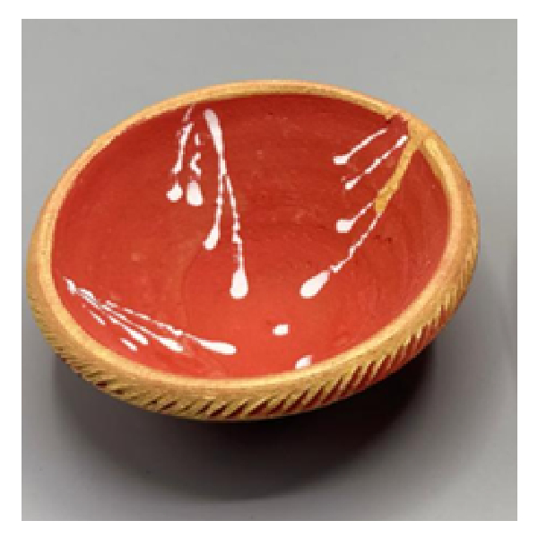 Clay Diya Big Size 4.5 Inch With Design Assorted