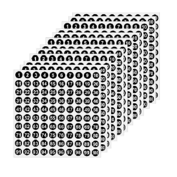 Sticker Small 10 Sheets Of 30 Stickers 300StickersPkt