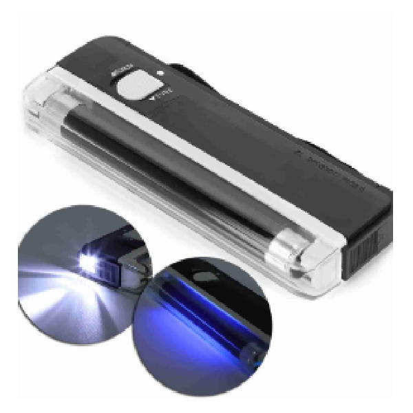 UV Detector With Torch - Battery Operated