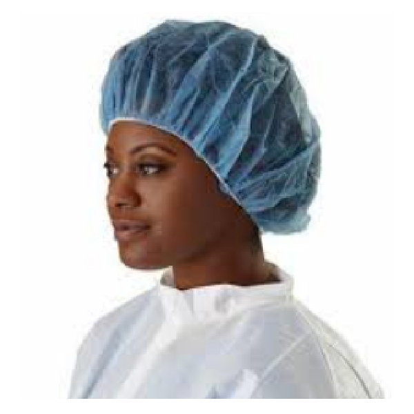Bouffant / Mob Hair Net - Pack Of 100 Pcs - Color Blue