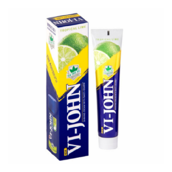 Vi-John Shaving Cream, Tropical Lime, 125Grams Tube