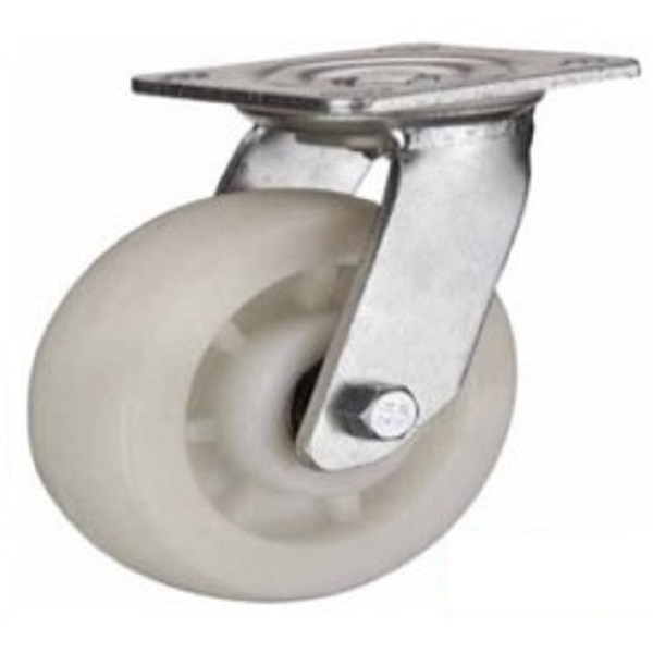 Heavy duty white PP caster wheel swivel 125mm