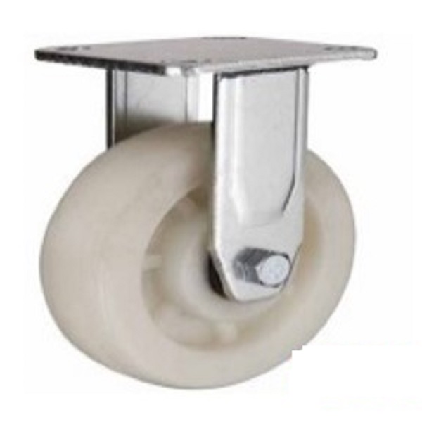Heavy duty white PP caster wheel rigid 125mm