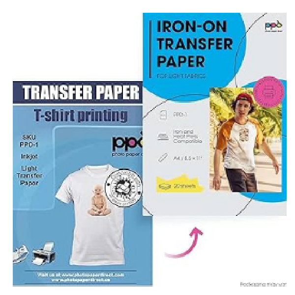 Inkjet T-Shirt Transfer Paper Light 10Pcs/Pkt, 140Gsm