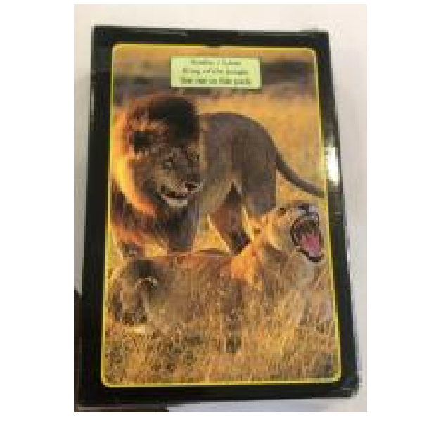 Souvenir Paper Playing Cards - 4 in 1 Games (The Hakuna Matata)