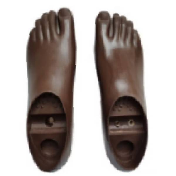 F800 Single Axis Dynamic Foot With Two Holes, With Big Toe Separate To Allow For Wearing Slippers 25 R Dark Brown