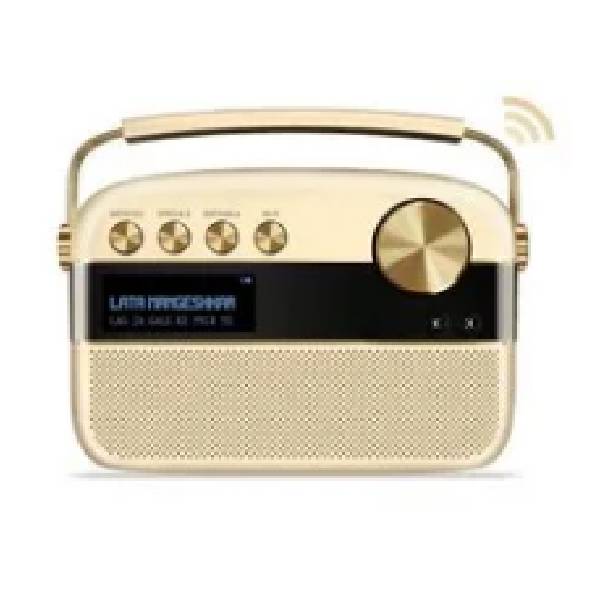 Saregama Carvaan 2.0 Portable Digital Music Player - Sound by Harman/Kardon (with 20,000 Songs) (with WiFi, Rose Gold Color)