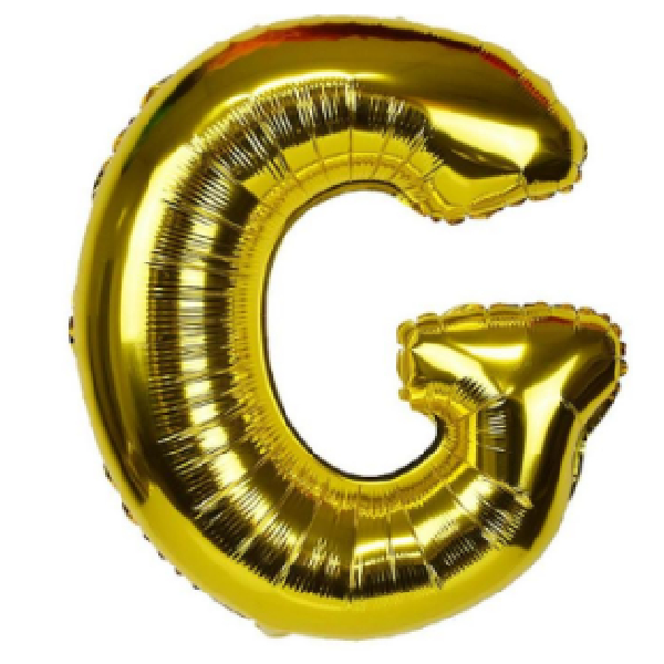 16 Inch Foil Balloon Letter G, Gold