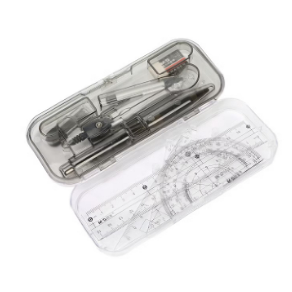 Examination Geomatrical Set Skool-9 In Transparent Box