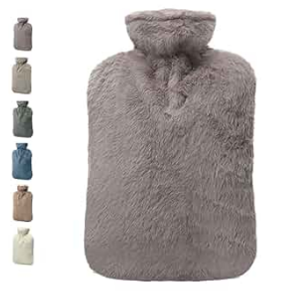 Hot Water Bag / Bottle Sunbow Brand With Furry Cover 2 Lit
