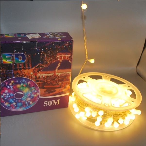 220-360 Deg. 45 Mters 192LED Light Set With White Bubble, Warmwhite Light With Chaser On Reel
