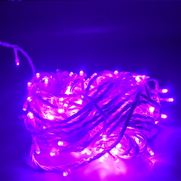 Led String Light 8W, Heavy Cable, 20Meter With Chaser Win Win Purple