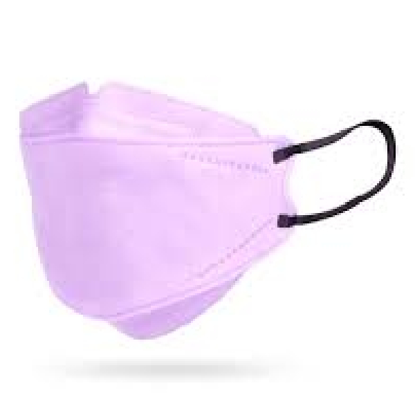 Quip 95 KN95 5 Ply Face Mask, Singly Packed In Polybag, Packet Of 25 Pcs, Color Light Purple