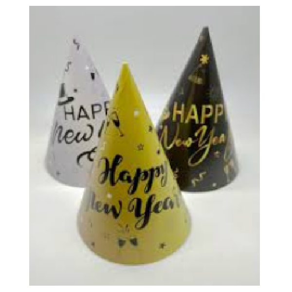 18*24cm Happy New Year Cone Hat