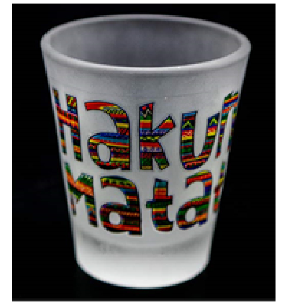 Frosted Shot Glass Printed Hakuna Matata