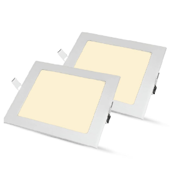 AC Panel Light 18Watts Square White, Recess Mount