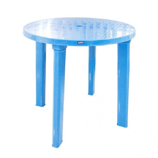 Plastic Round Table 80Cm, Assorted Colors