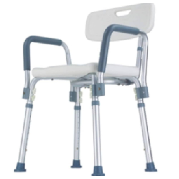 Aluminium Shower Chair With Quick Release Backrest